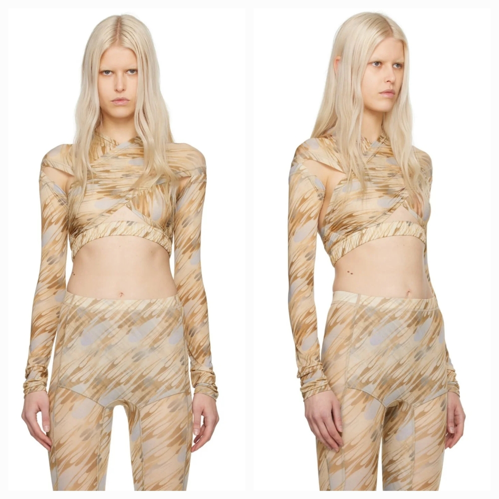 KNWLS Anti Cross Over Crop Top Size XS in Actofire